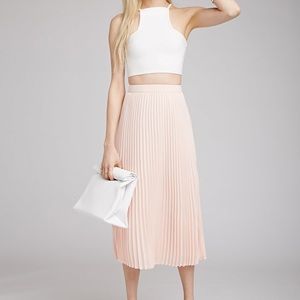 Forever 21 midi accordion skirt
